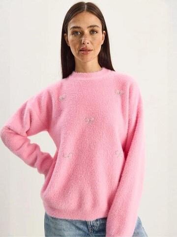 Pull-over Bianco Lucci en rose