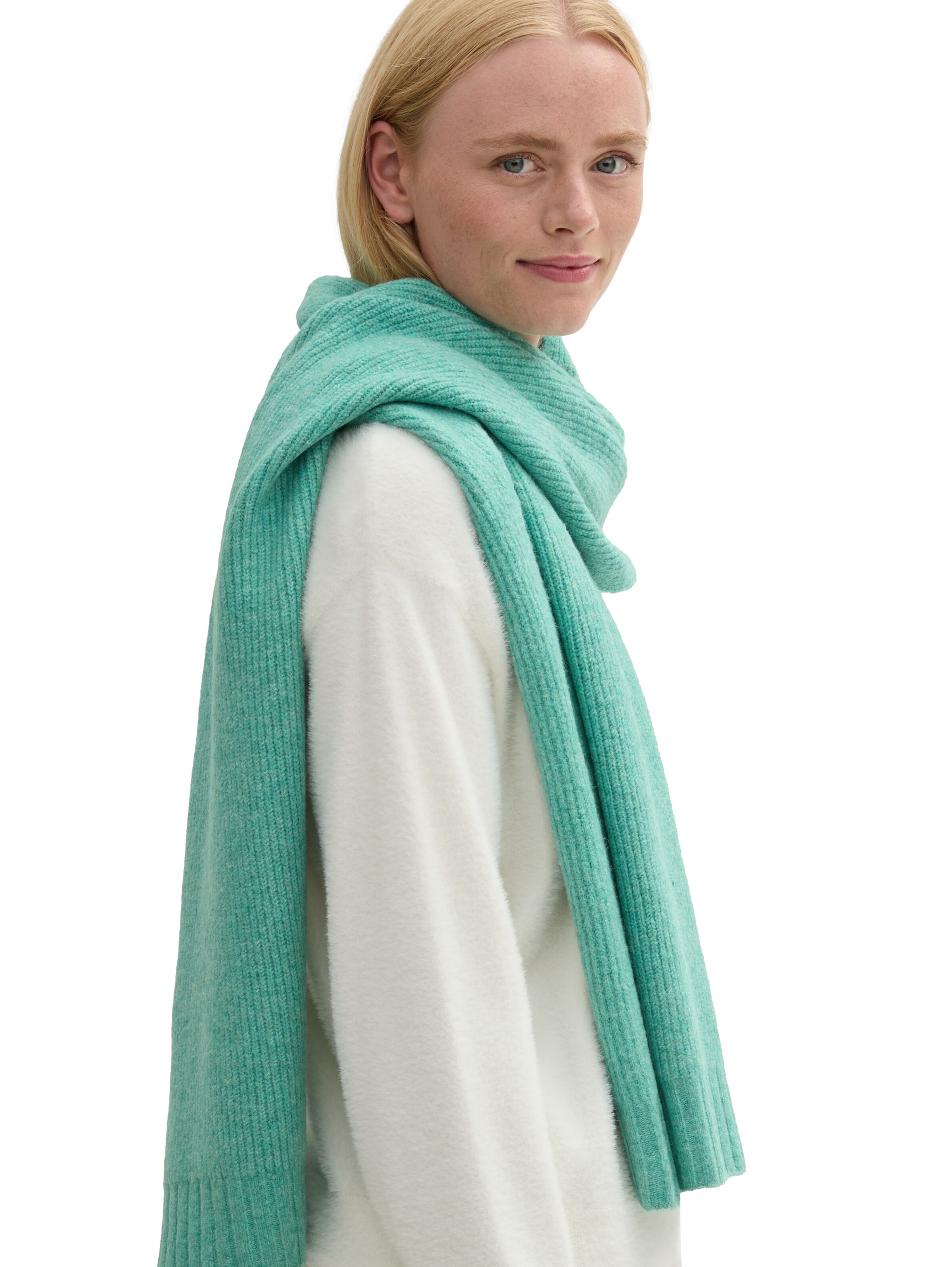 TOM TAILOR DENIM Schal in Grün