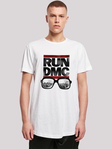 T-Shirt 'Run DMC Glasses NYC' F4NT4STIC en blanc : devant