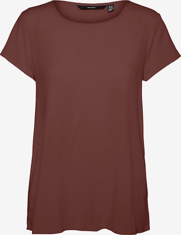 VERO MODA - Camiseta 'Becca' en marrón: frente