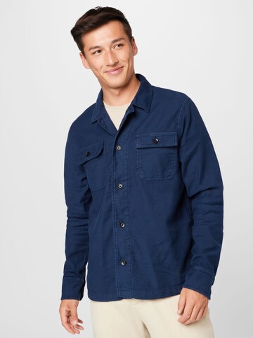 OLYMP - Ajuste regular Camisa en azul: frente