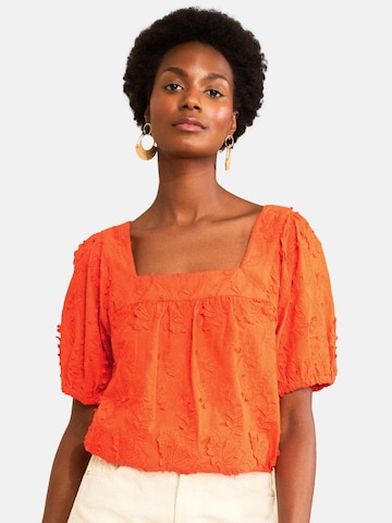 love & roses Blouse in Orange: front