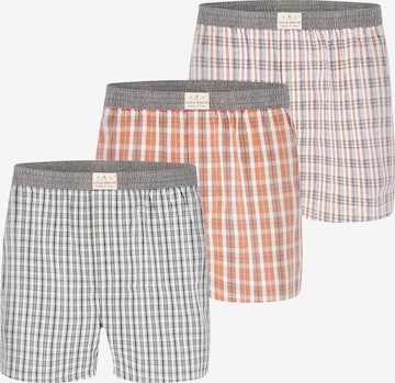 Luca David - Calzoncillo boxer 'Olden Glory' en beige: frente