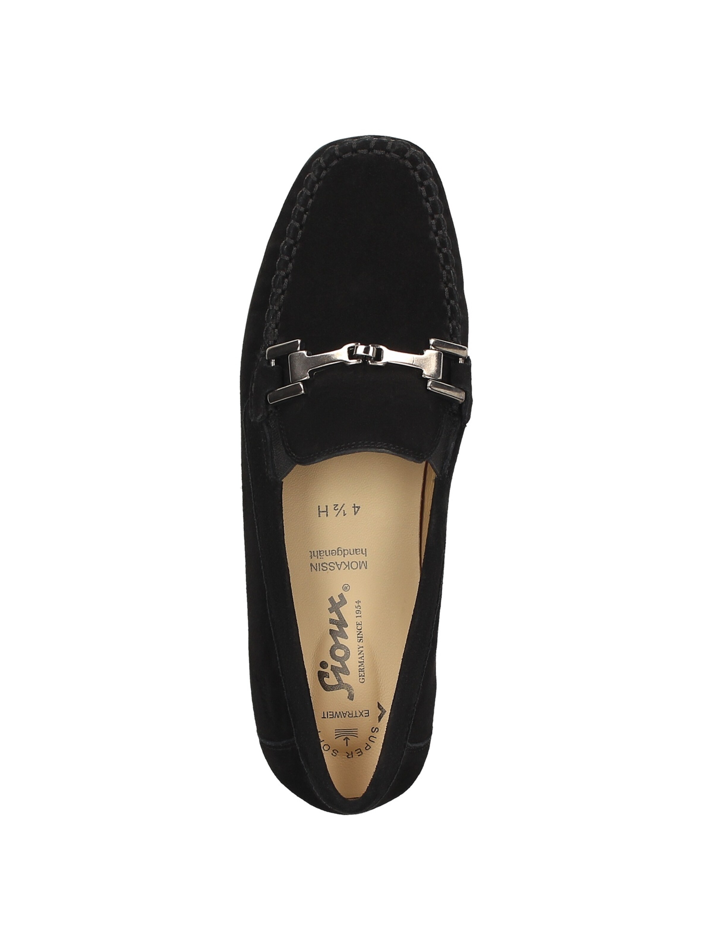 SIOUX Mokassin in Schwarz