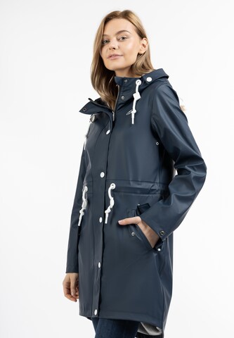 Yuka Raincoat in Blue: front