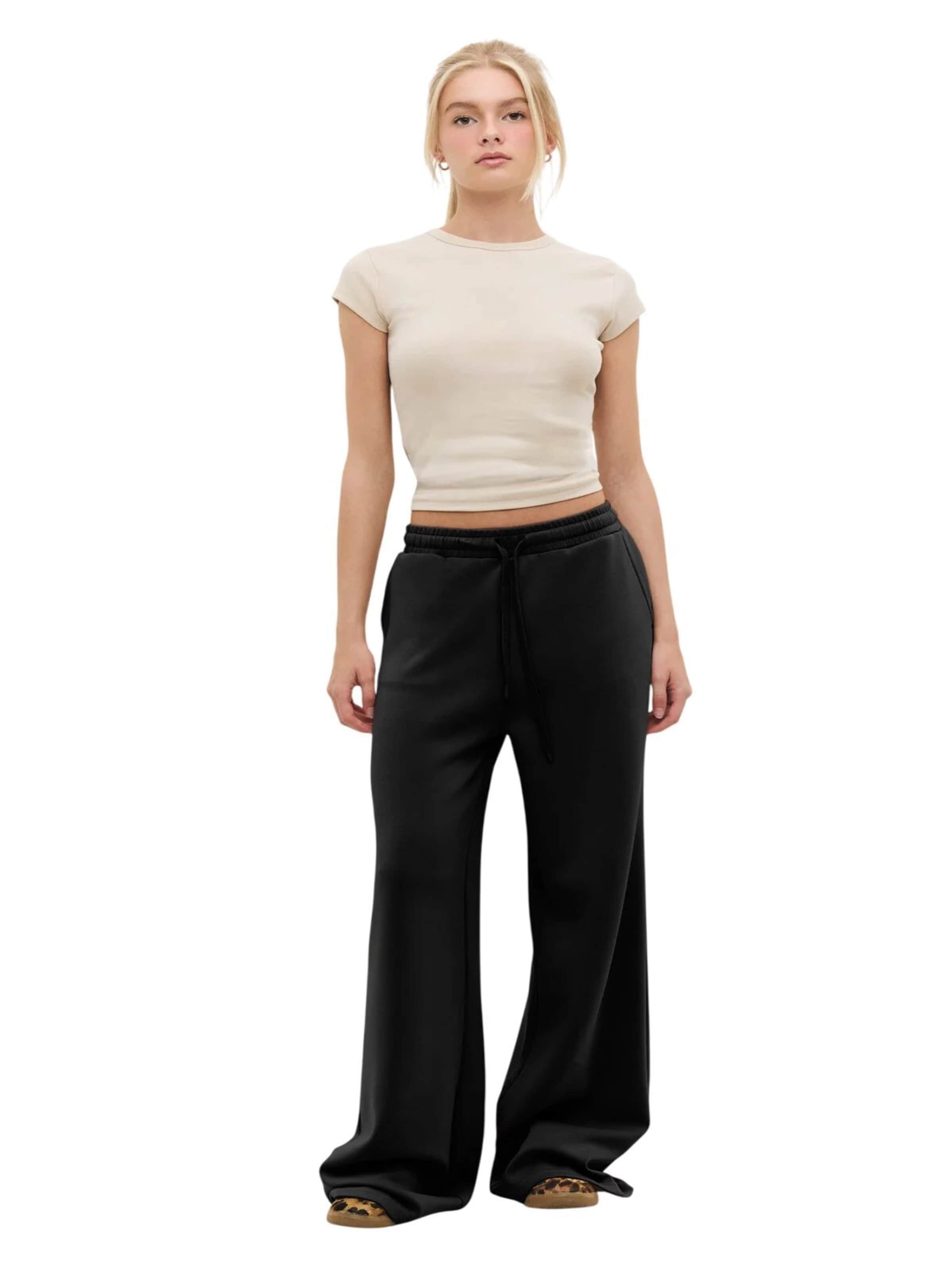 No Matter What Trousers in Black: front
