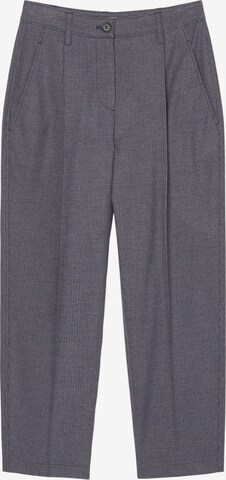 Marc O'Polo Pleat-Front Pants in Grey: front