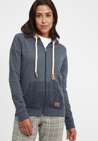 Oxmo Kapuzensweatjacke 'Matilda' in Blau: predná strana