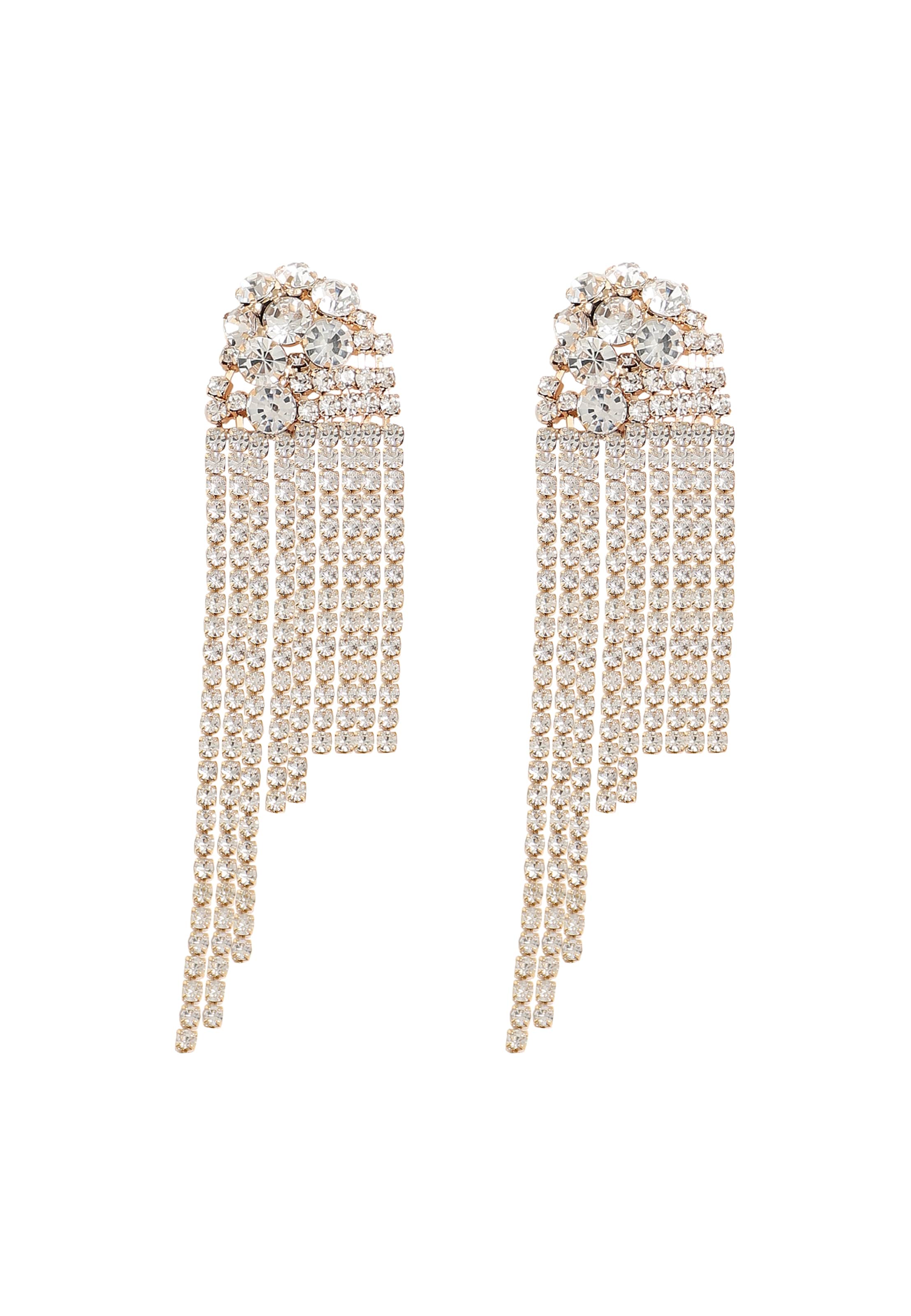 SOHI Náušnice 'Jakki' – stříbrná: přední strana