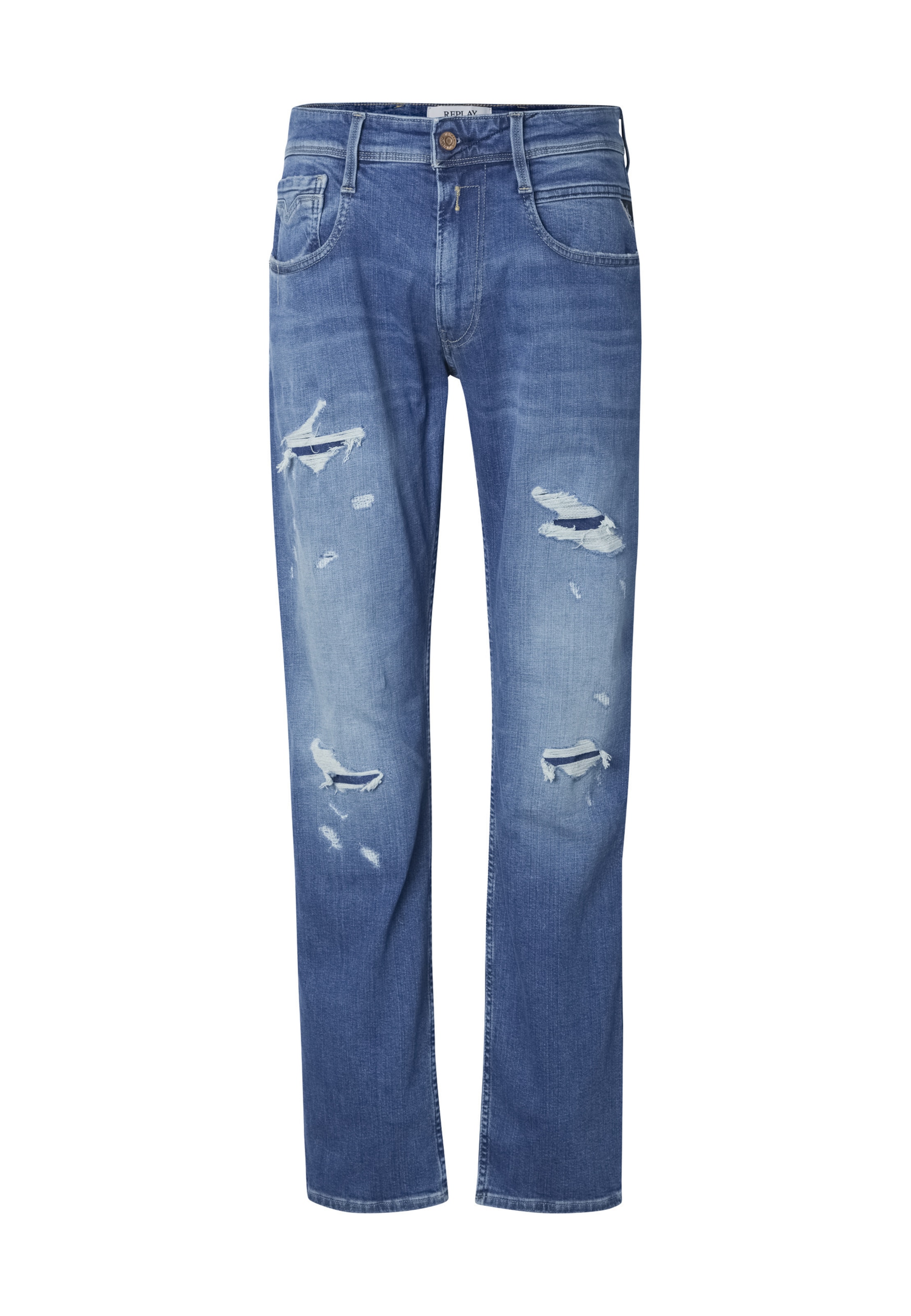 Regular Jean ' ' REPLAY en bleu : devant