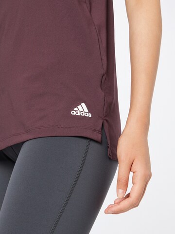 Top sportivo 'Aeroready Designed 2 Move ' di ADIDAS SPORTSWEAR in rosso