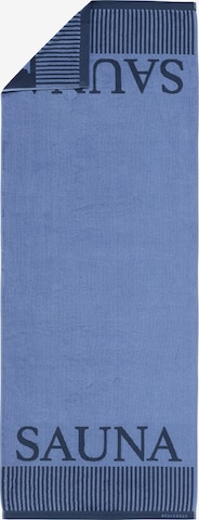 SCHIESSER Saunatuch 'Rom' in Blau: Vorderseite