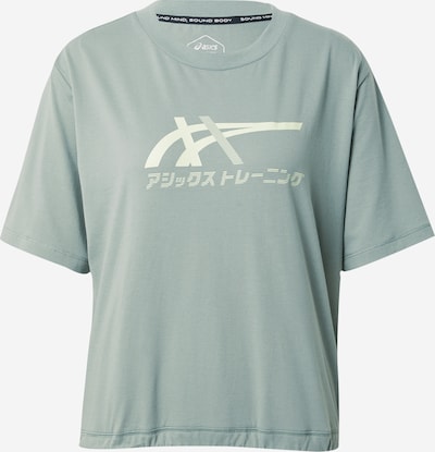 ASICS Λειτουργικό μπλουζάκι 'TIGER' σε γκρι / λευκό μαλλιού, Άποψη προϊόντος