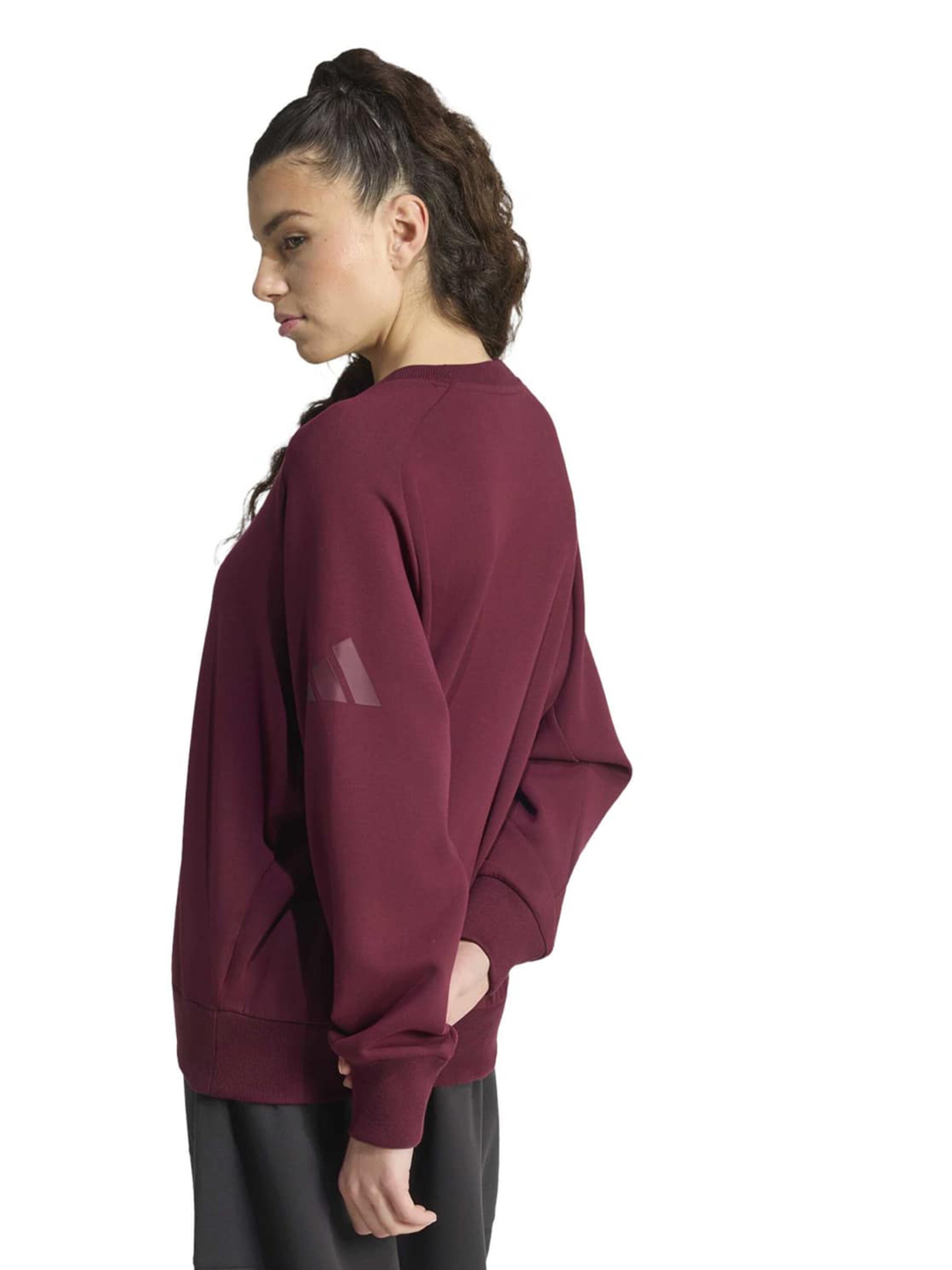 ADIDAS SPORTSWEAR Sportovní mikina 'Soft Lux' – červená
