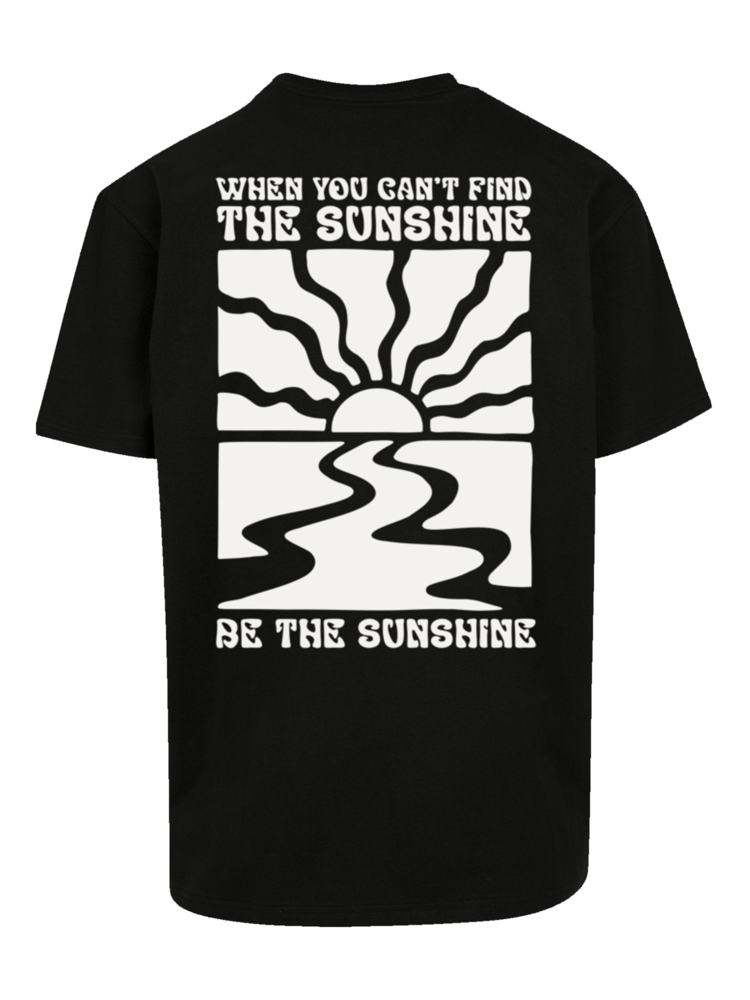 F4NT4STIC Shirt 'Be The Sunshine' in Zwart