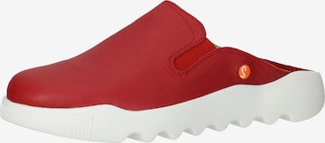 Softinos Mules in Red: front