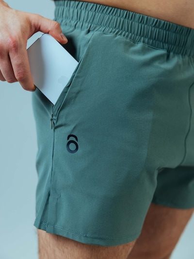 Lifters Sports trousers 'Raw Gym Shorts - Short Cut' in S in Green, Item view