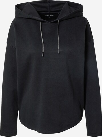 ESPRIT Athletic Sweatshirt in Black: front