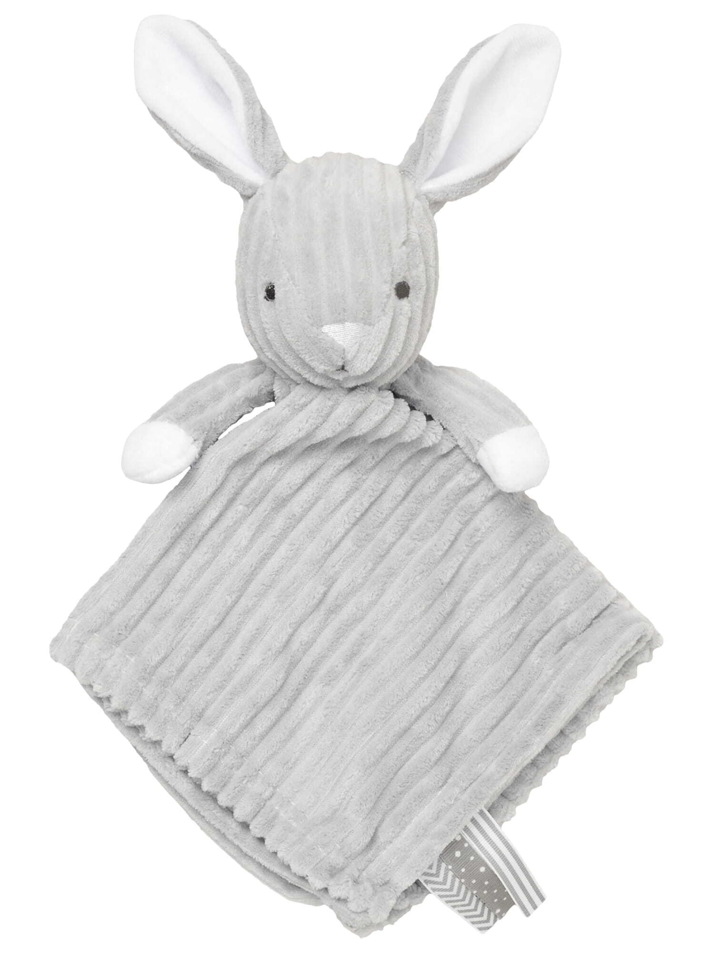 Snuggle Tots Schnuffeltuch 'Hase' in Grau: Vorderseite