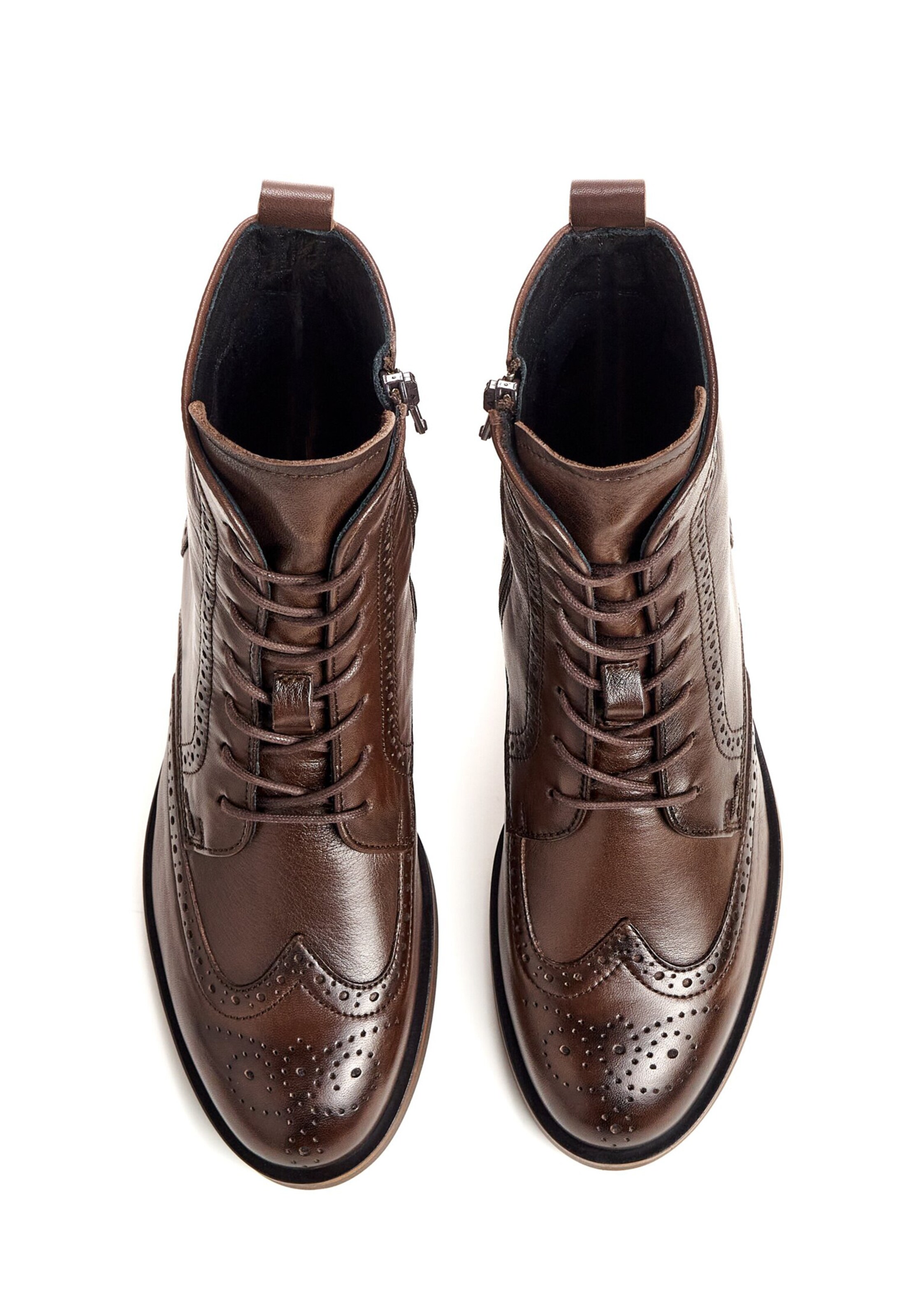 Bottines à lacets LLOYD en marron