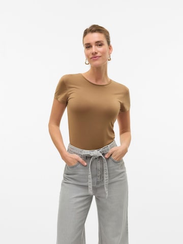 T-shirt 'AWINES' Aware en marron : devant