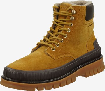 GANT Lace-Up Boots in Yellow: front