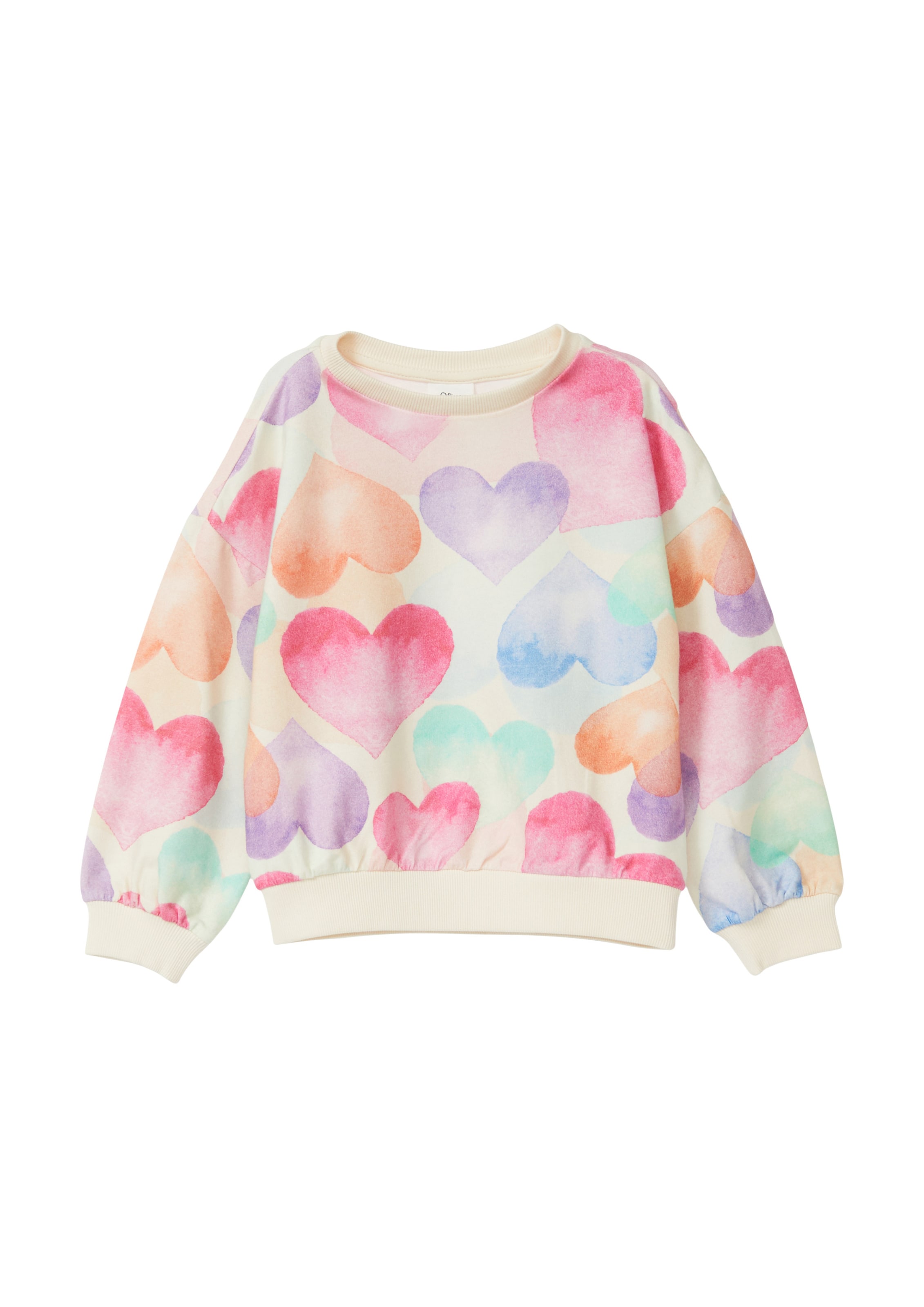 Sweat-shirt s.Oliver en rose : devant