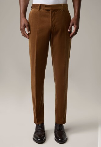 Coupe slim Pantalon ' Melwin ' STRELLSON en marron : devant