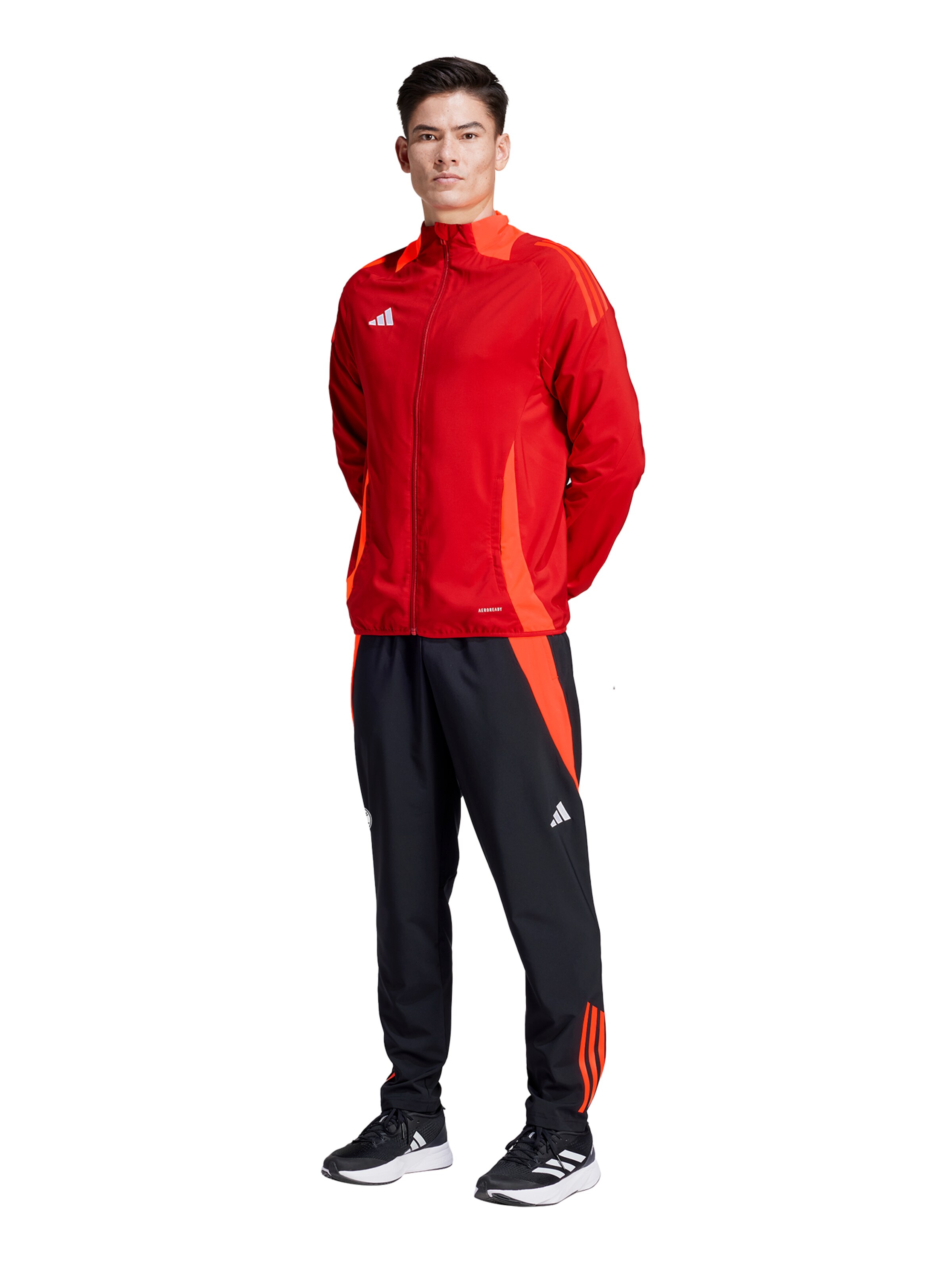 ADIDAS PERFORMANCE Regular Sporthose 'Teamline' in Schwarz: Vorderseite