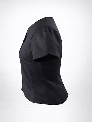 Veste bavaroise 'Black Asymmetrical Jacket with Tulip Sleeves' BIBI SAKALIEVA en noir