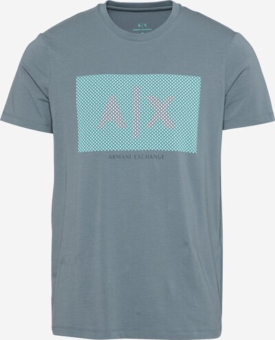 Maglietta ARMANI EXCHANGE di colore turchese / blu fumo / grigio scuro, Visualizzazione prodotti