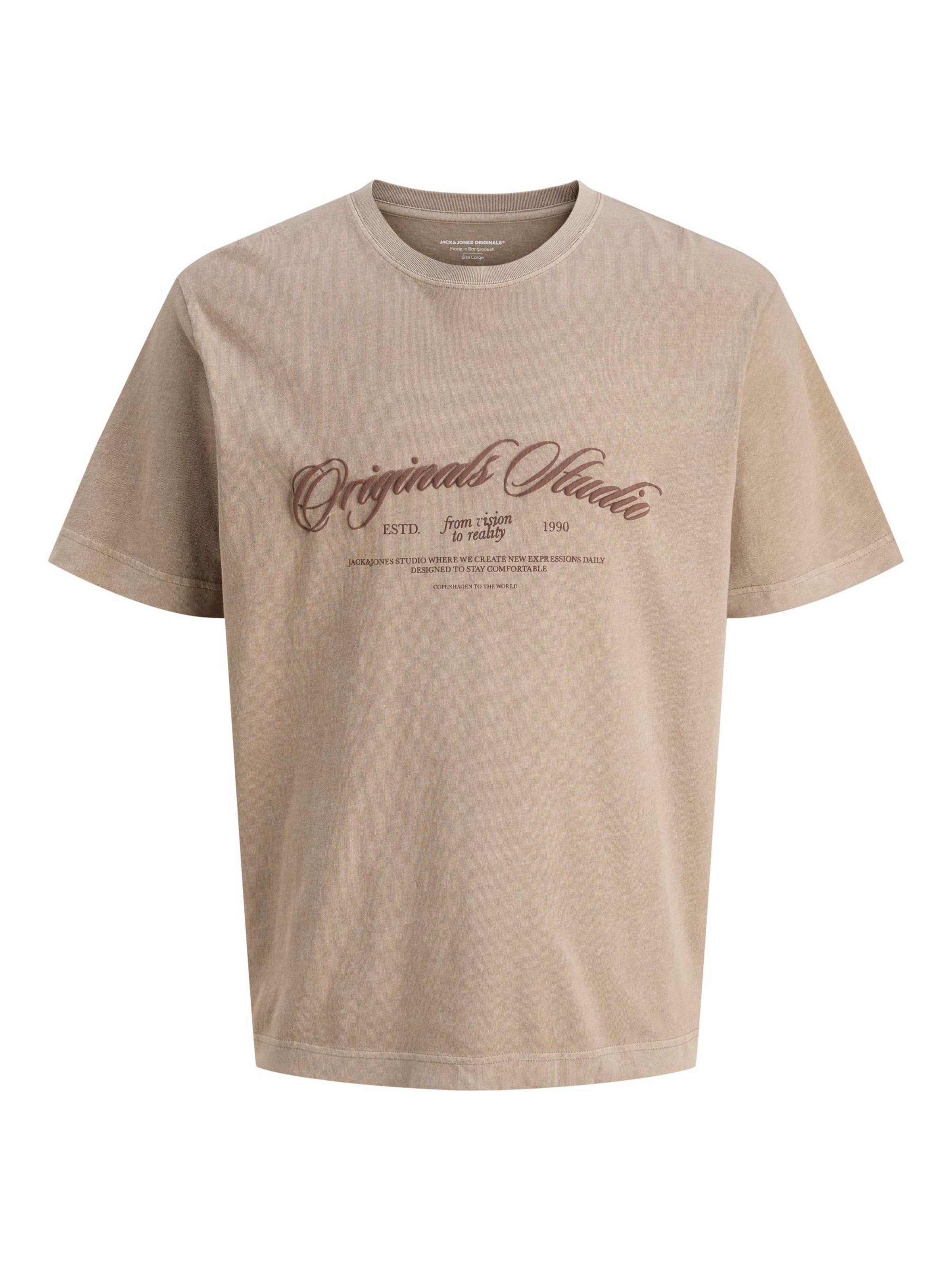 T-Shirt JACK & JONES en marron : devant