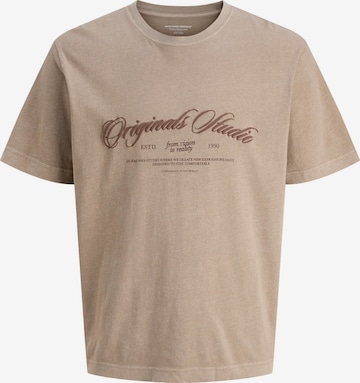 T-Shirt JACK & JONES en marron : devant