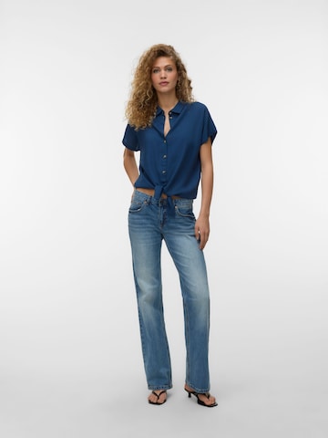 VERO MODA Bluse 'VMTHEA' i blå