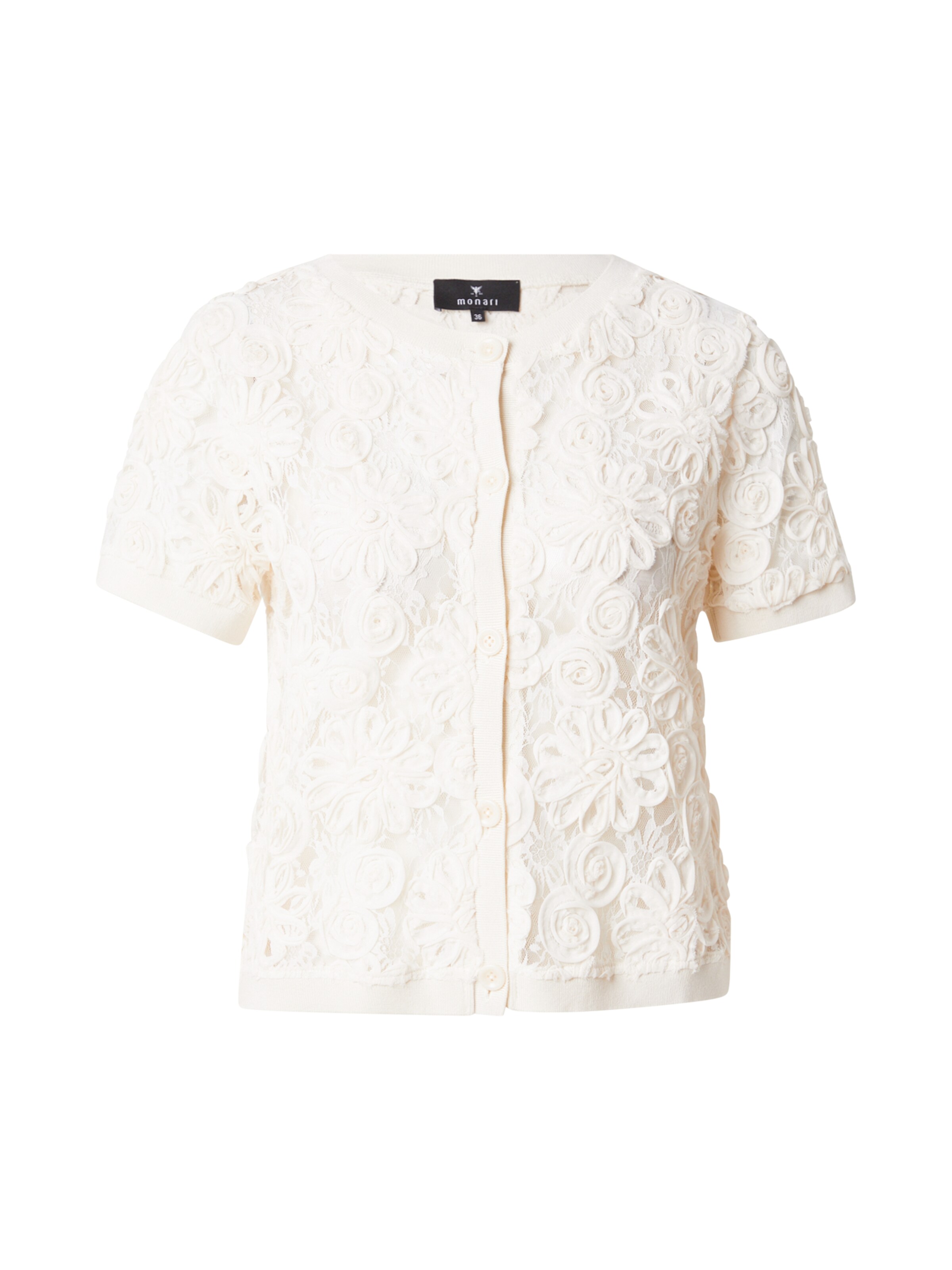 Cardigan monari en beige : devant