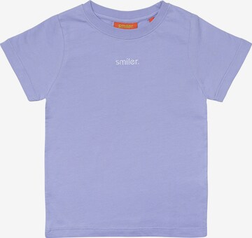 T-Shirt smiler. en violet : devant