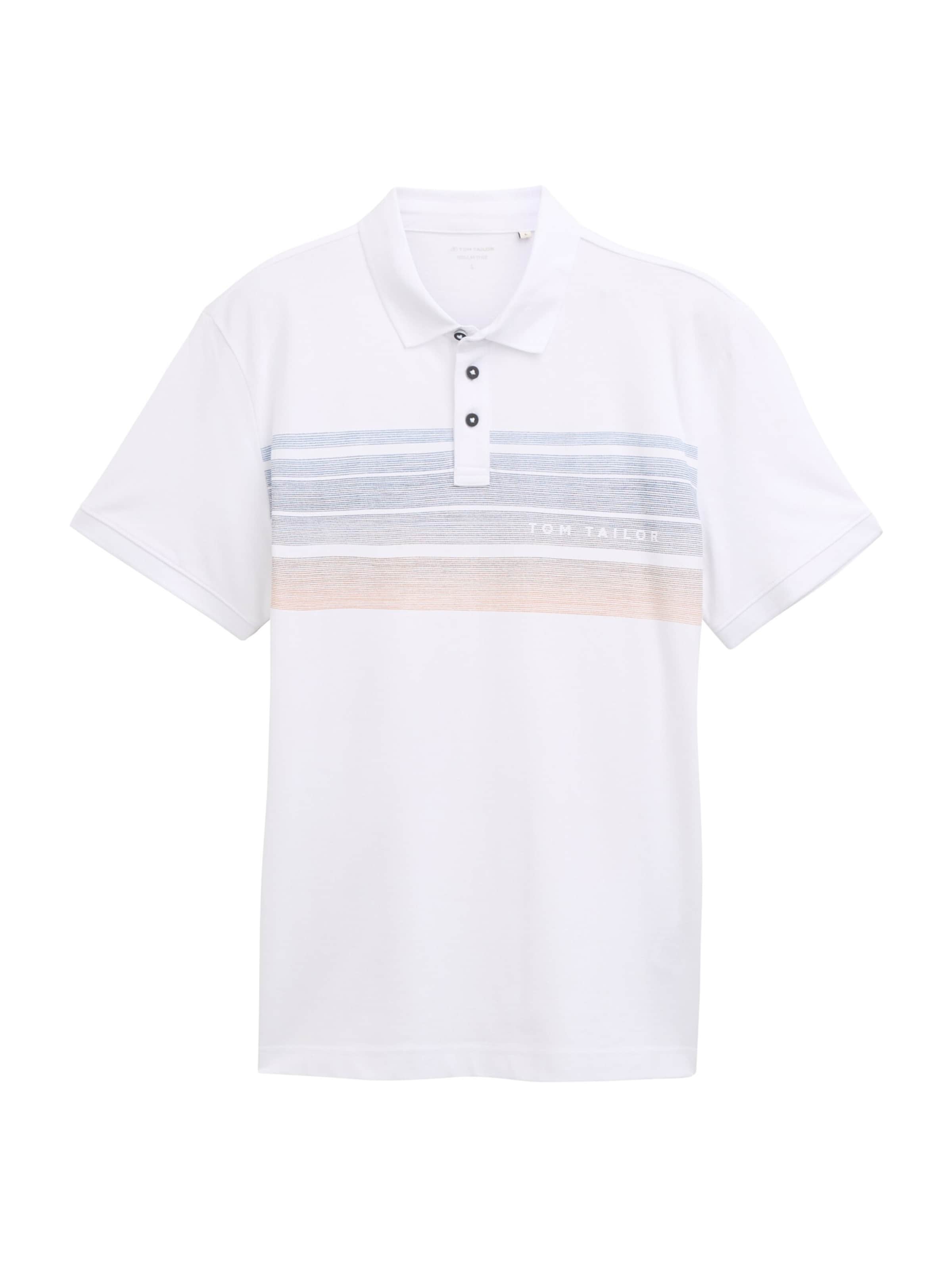 TOM TAILOR Μπλουζάκι σε λευκό: μπροστά