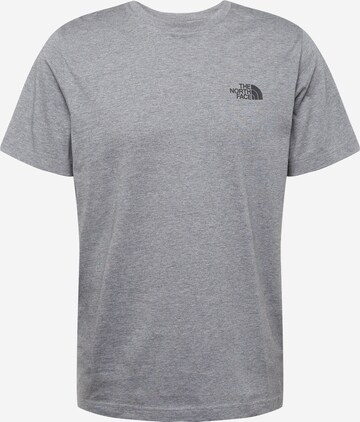 T-Shirt THE NORTH FACE en gris : devant