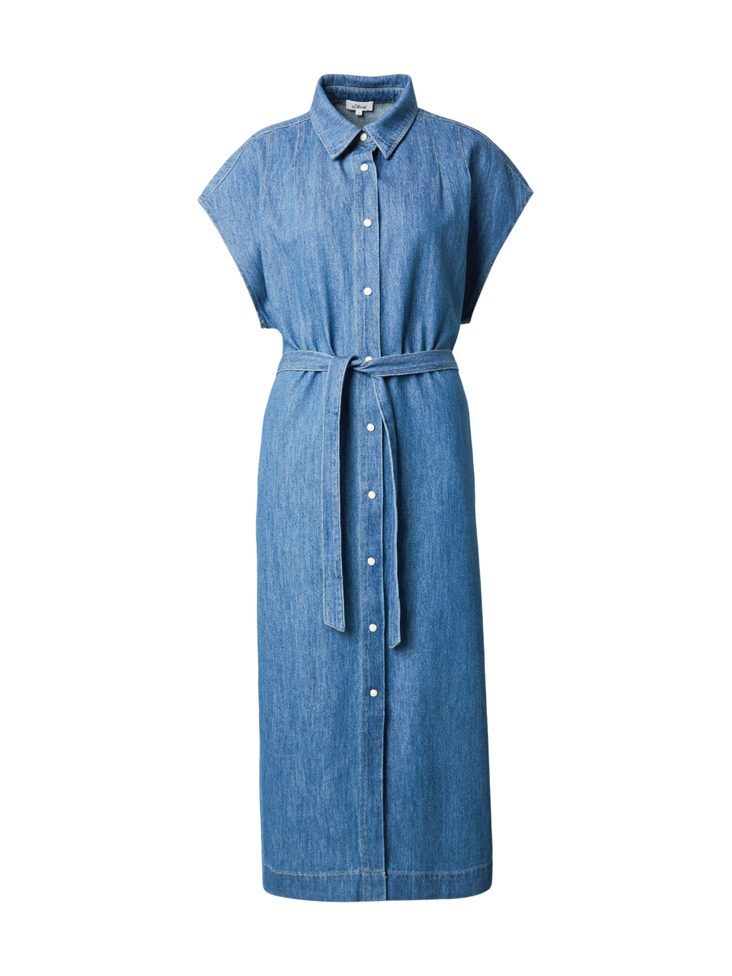 s.Oliver Платье-рубашка в Синий: спереди