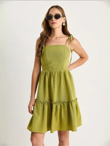 Bianco Lucci Jurk in Groen