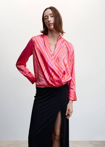 MANGO Bluse 'cris' in Orange: Vorderseite
