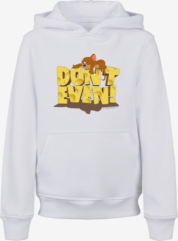 F4NT4STIC Sweatshirt 'Tom and Jerry Don't Even' in White: front
