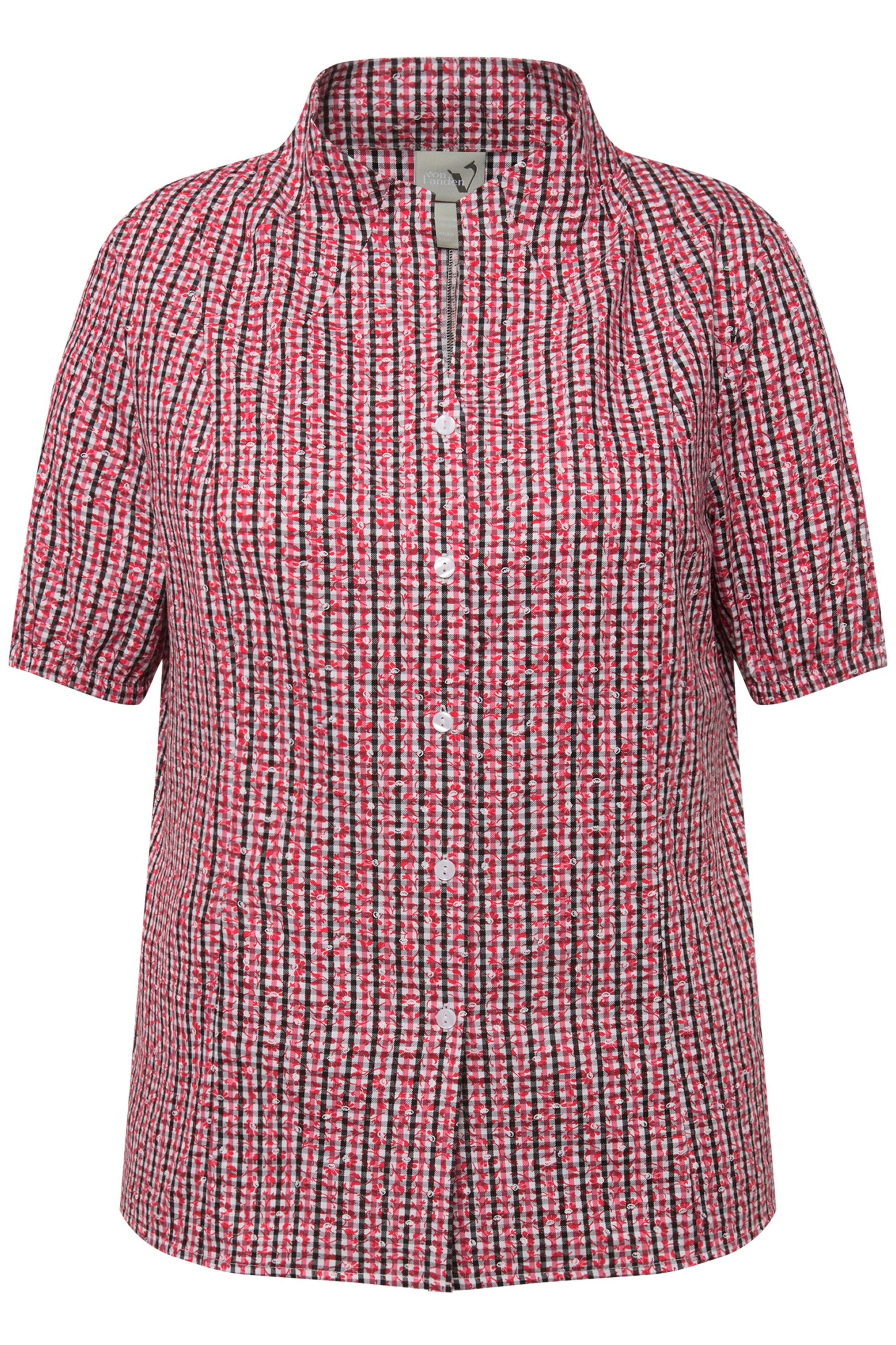 Ulla Popken Blouse in Rood: voorkant