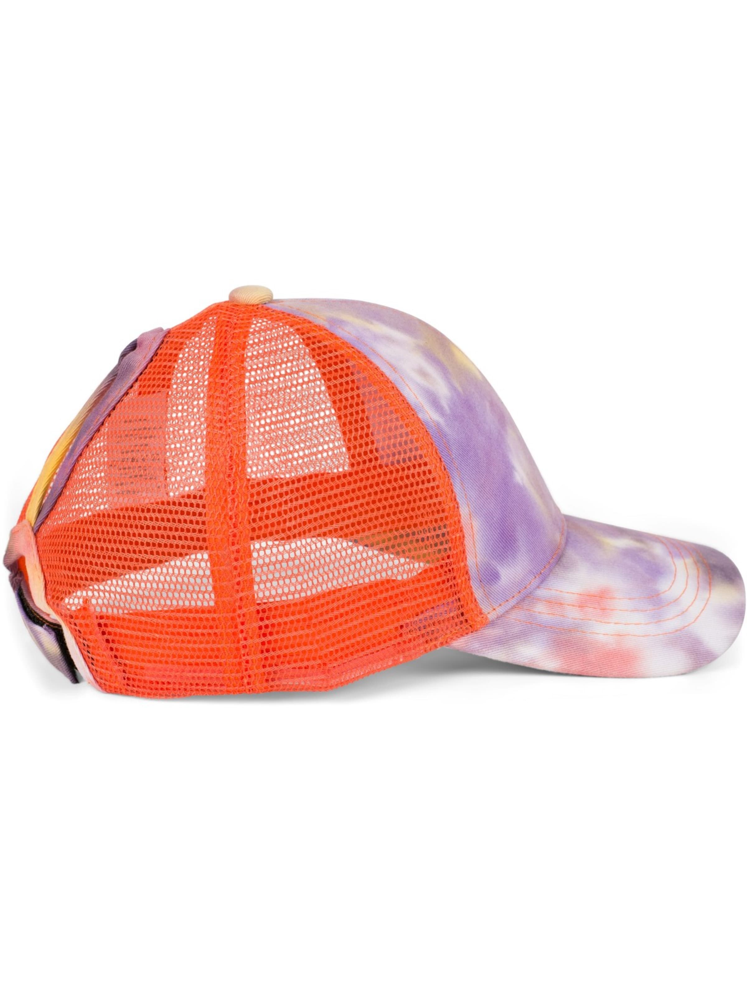styleBREAKER Cap 'Ponytail Baseball Cap Batik mit Mesh Einsatz'‌‌‌‌‌‌‌‌‌‌ in Lila