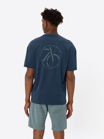 VAUDE Functioneel shirt 'Cyclist' in Blauw: voorkant