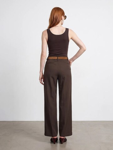 Dilvin Wide leg Pants 'Hose' in Brown