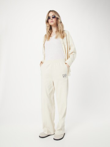 GAP - Pierna ancha Pantalón en beige