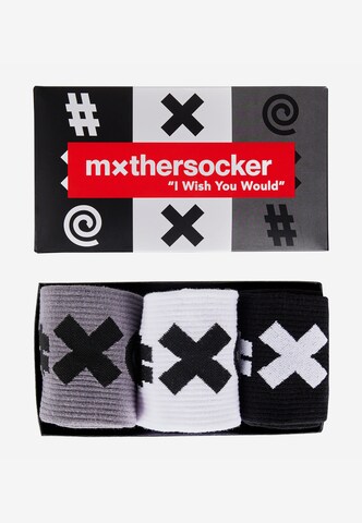 Mxthersocker Socken 'ESSENTIAL - THREE BEEPS' in Grau