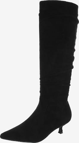 Ital-Design Stiefel in Schwarz: Vorderseite