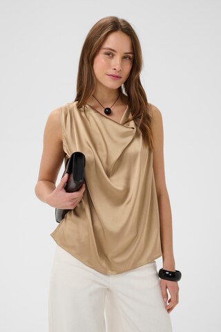 CULTURE - Blusa 'Camusa' en beige: frente